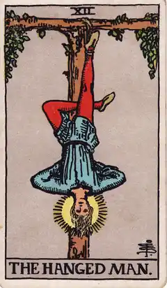 El Colgado, carta del Rider-Waite de 1909