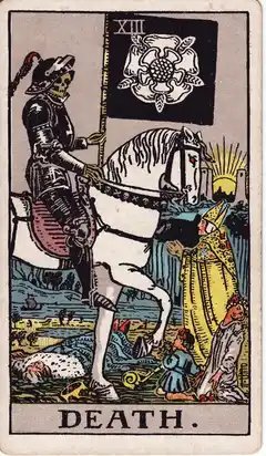 La Muerte, carta del Rider-Waite de 1909